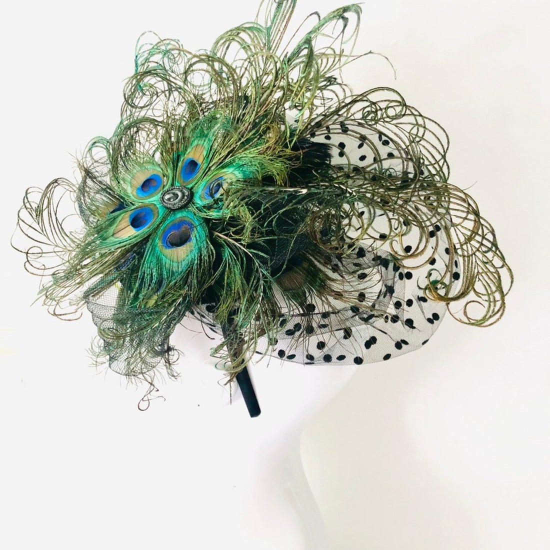 Large Peacock Fascinator