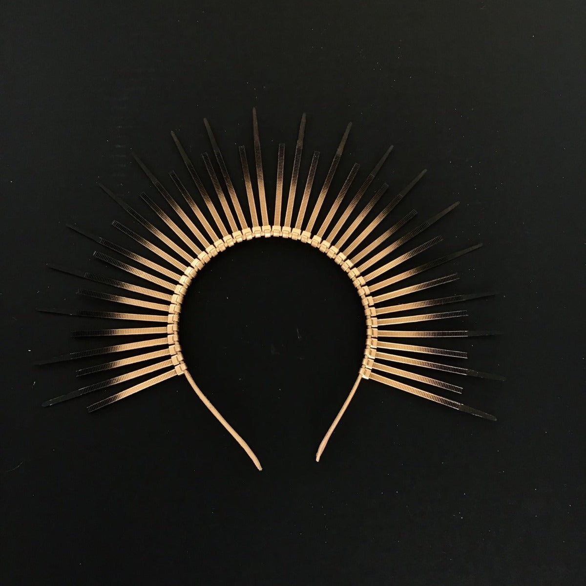 Gold Sunburst Halo Crown Headband - Gold