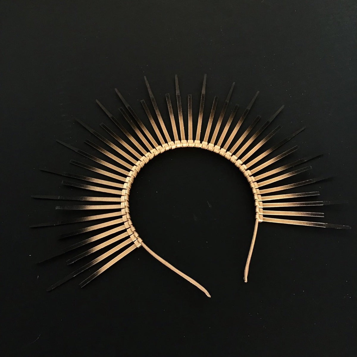 Gold Sunburst Halo Crown Headband - Gold