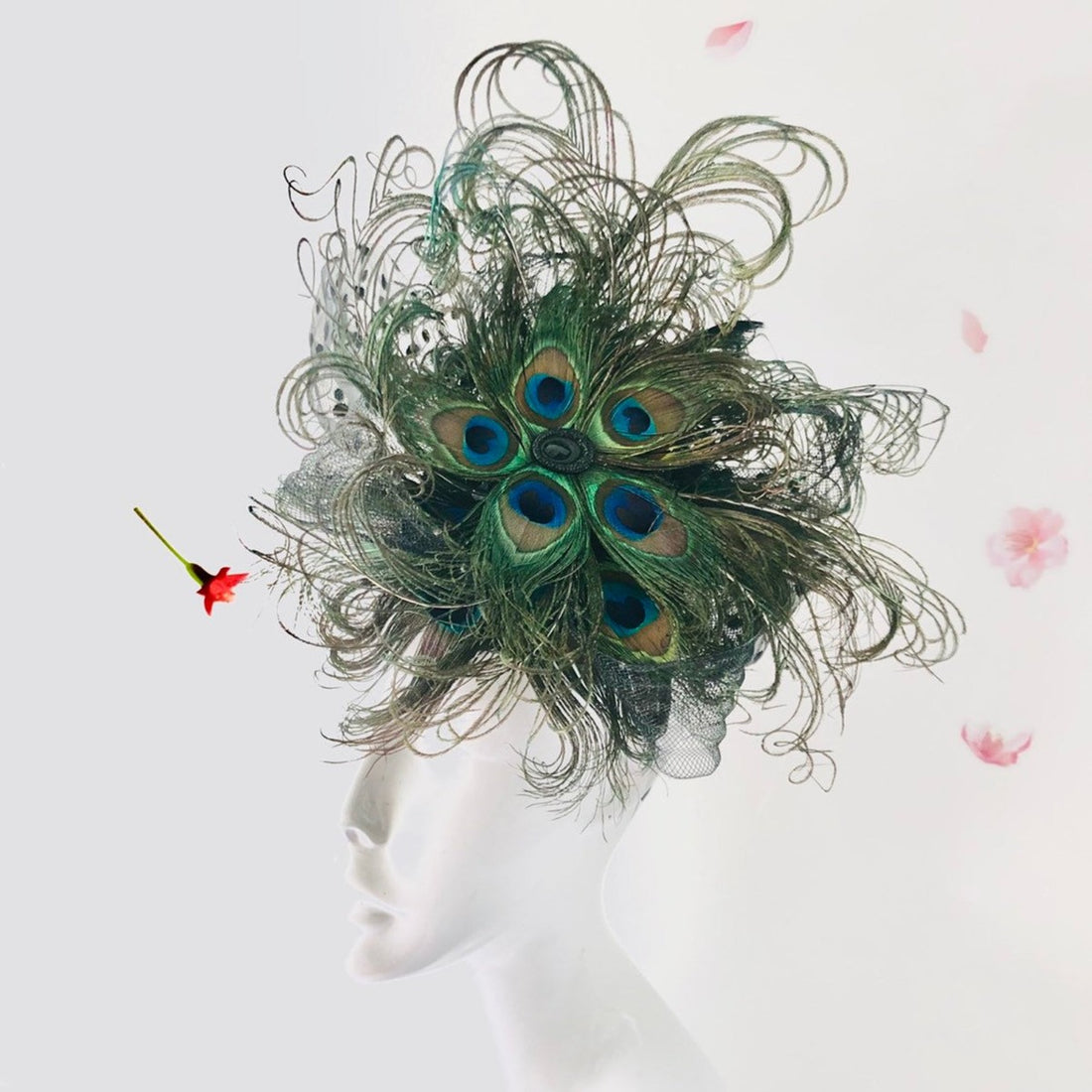 Large Peacock Fascinator