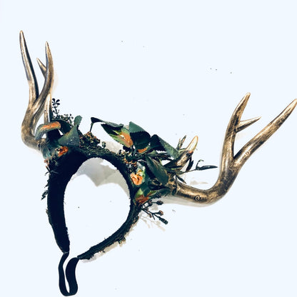 Deer Antler Headdress - Forest