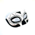 Black and white sugar skull masquerade mask for men.