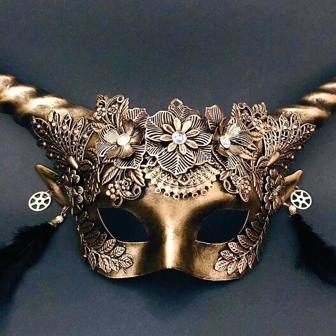 Demon Horn Masks - Gold