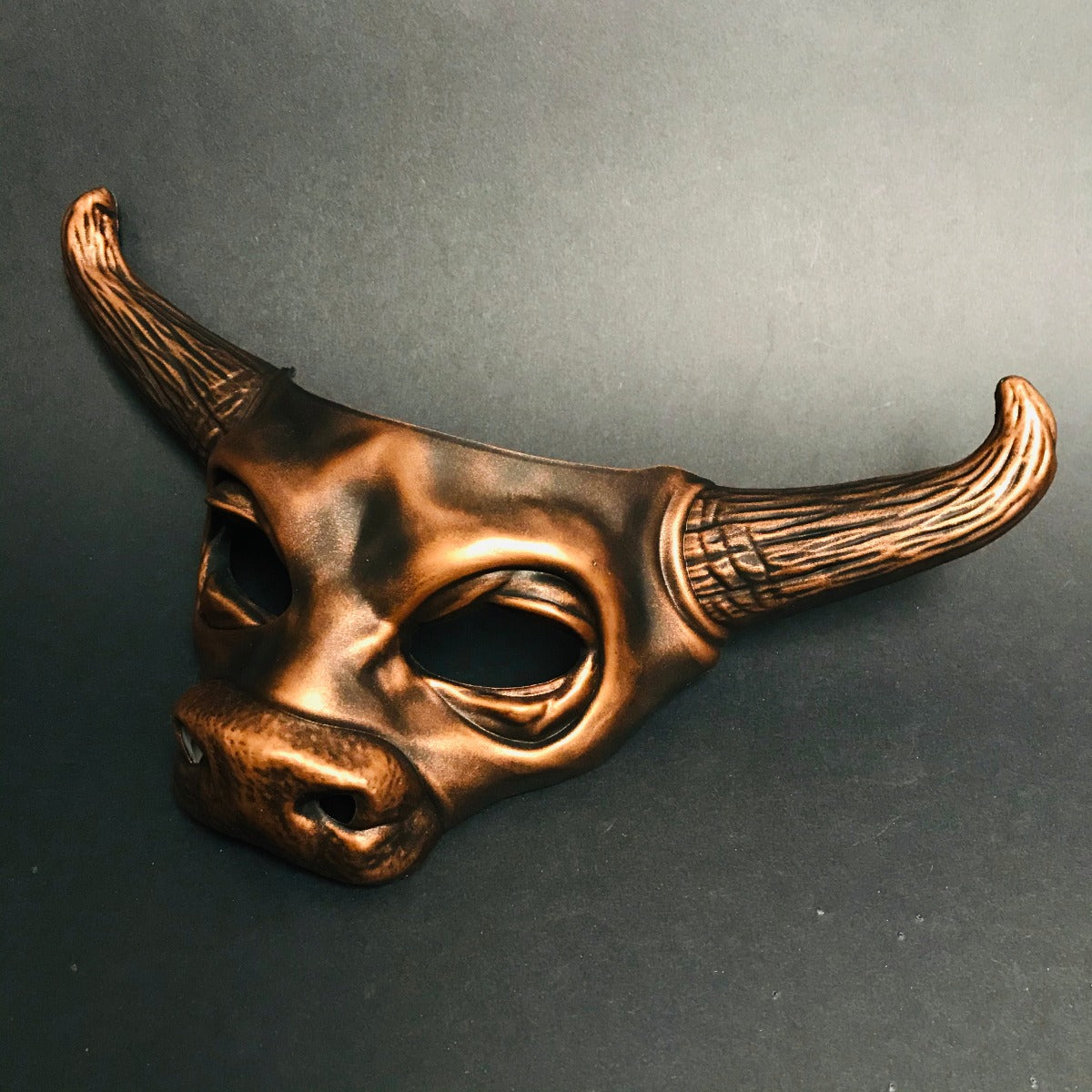 Bull Horn Copper Mask for Men